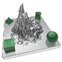 Ícone transparente do DAZ 3D Bryce PNG