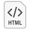 Ícone do arquivo HTML