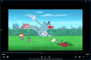Captura de tela de um arquivo de 3gp no Apple QuickTime Player 105