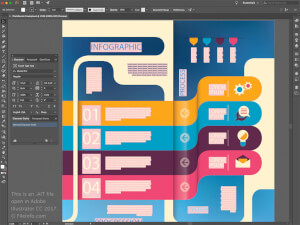 Captura de tela de um arquivo ait no Adobe Illustrator CC 2017