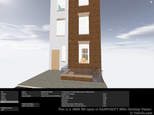 Captura de tela de um arquivo bimx no GRAPHISOFT BIMx Desktop Viewer