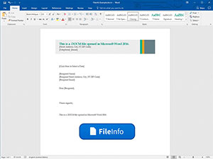 Captura de tela de um arquivo docm no Microsoft Word 2016