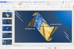 Captura de tela de um arquivo dpt no Kingsoft WPS Office 2019