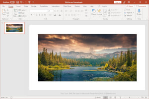 Captura de tela de um arquivo emz no Microsoft PowerPoint 2019