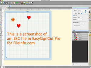 Captura de tela de um arquivo esc no EasySignCut Pro 4