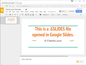 Captura de tela de um arquivo de deslizamentos em Google Slides (Google Drive)