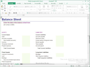 Captura de tela de um arquivo hcdt em Hancom Thinkfree Office NEO Cell