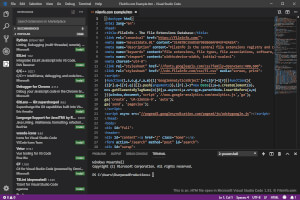 Captura de tela de um arquivo htm no Microsoft Visual Studio Code 1