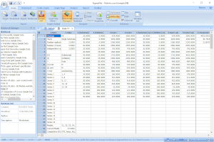 Captura de tela de um arquivo jnb no Systat Software SigmaPlot 14