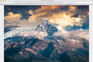 Captura de tela de um arquivo jp2 no Apple Preview 101