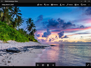 Captura de tela de um arquivo jpg no Microsoft Windows Fotos