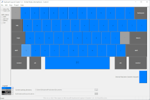 Captura de tela de um arquivo klc no Microsoft Keyboard Layout Creator 14