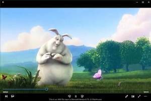 Captura de tela de um arquivo mkv em Microsoft Movies & TV