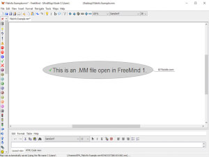 Captura de tela de um arquivo mm no FreeMind 1