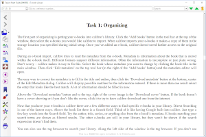 Captura de tela de um arquivo mobi no Calibre 3