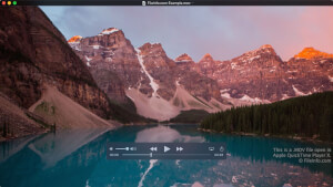 Captura de tela de um arquivo mov no Apple QuickTime Player X