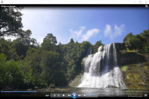 Captura de tela de um arquivo mp4 no Microsoft Windows Media Player 12