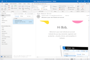 Captura de tela de um arquivo MSG no Microsoft Outlook 2019