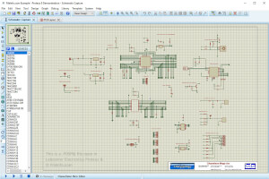Captura de tela de um arquivo pdsprj em Labcenter Electronics Proteus 8