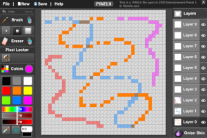 Captura de tela de um arquivo pixela em 2DD Entertainment Pixela 1
