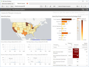 Captura de tela de um arquivo qvf em Qlik Sense Desktop 32