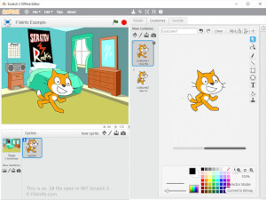 Captura de tela de um arquivo sb no MIT Scratch 2