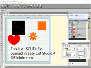 Captura de tela de um arquivo scut4 no Easy Cut Studio 4