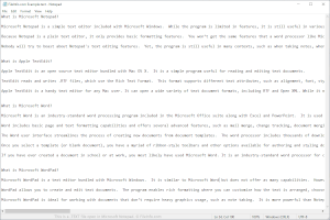 Captura de tela de um arquivo de texto no Microsoft Notepad