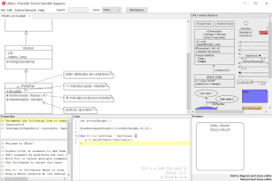 Captura de tela de um arquivo uxf em UMLet 142