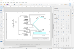 Captura de tela de um arquivo vsd no LibreOffice Draw 62
