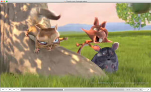 Captura de tela de um arquivo webm no VideoLAN VLC media player 3