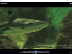Captura de tela de um arquivo wmv no Microsoft Windows Media Player