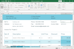 Captura de tela de um arquivo XLSB no Microsoft Excel 2019