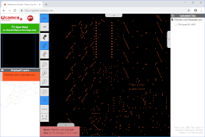 Captura de tela de um arquivo xnc no Ucamco Reference Gerber Viewer